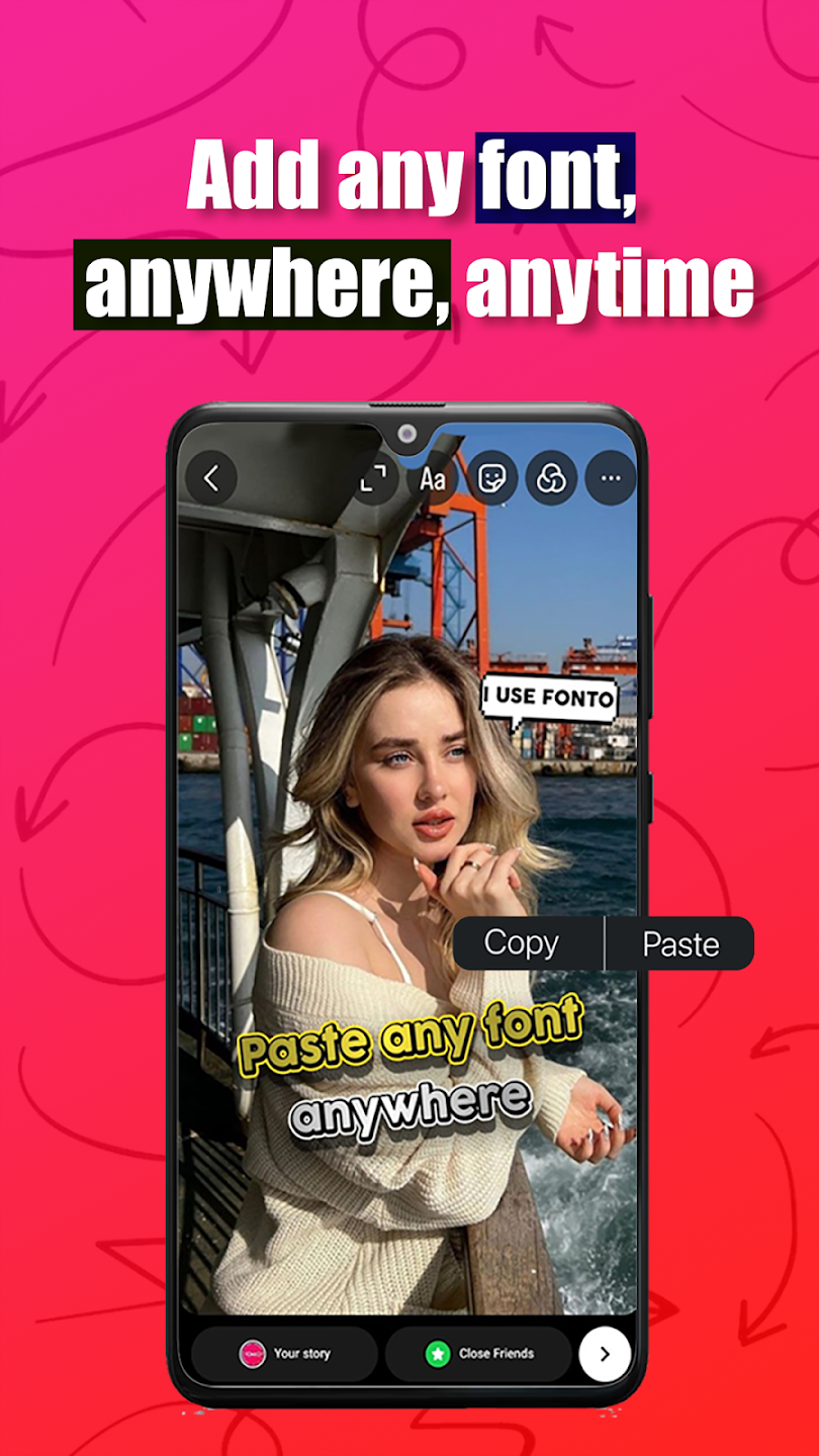 Fonto — add any font, anywhere